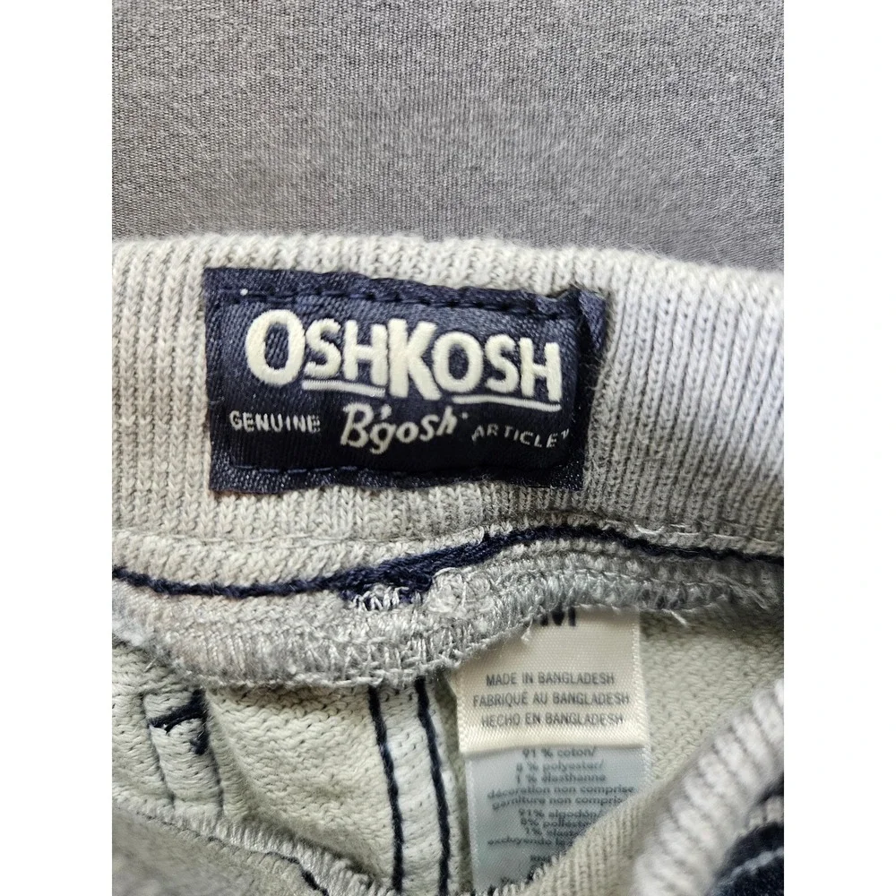 OshKosh Bgosh Baby Boy Knit Denim Jogger Jeans Blue 6M New